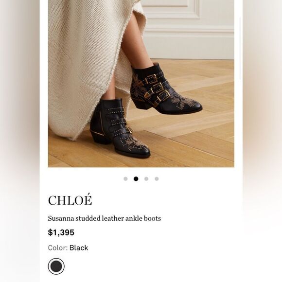 Chloe Susanna leather studded western booties - Picture 2 of 12